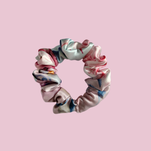 gumka jedwabna scrunchie frotka WIOSENNE KWIATY MIDI.png