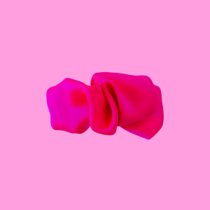 klamra jedwabna scrunchie neonowa fuksja.png