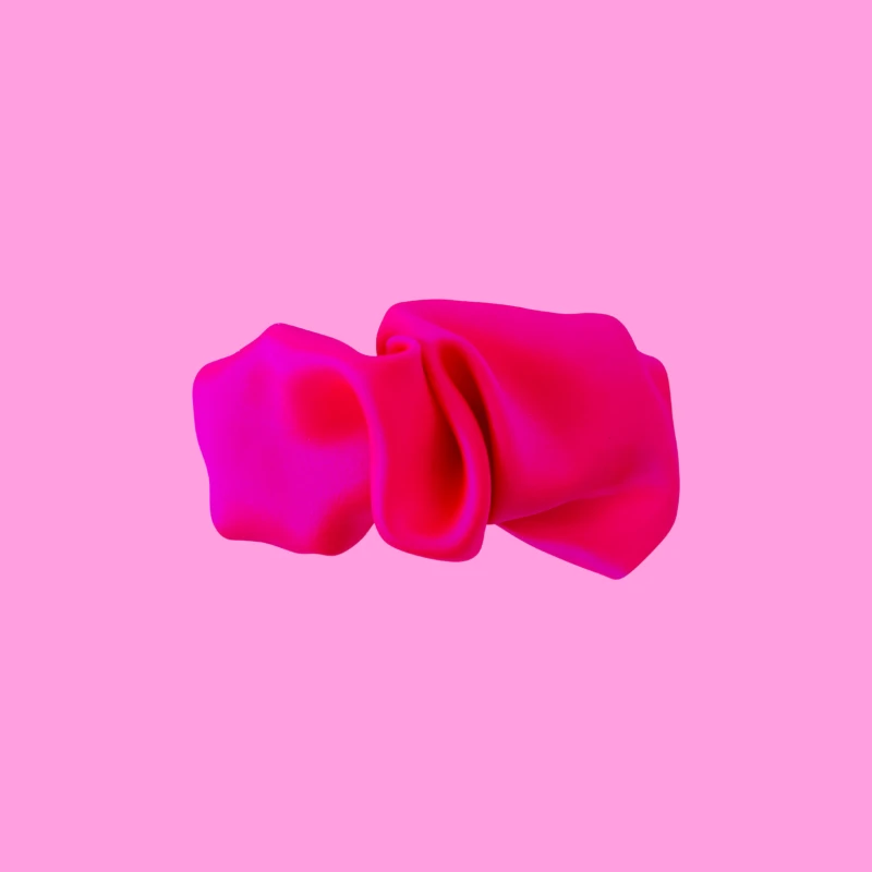 klamra jedwabna scrunchie neonowa fuksja.png
