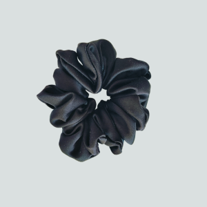 gumka jedwabna scrunchie frotka czarna orchidea.png