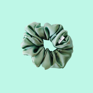 gumka jedwabna scrunchie frotka miętowy sorbet.png