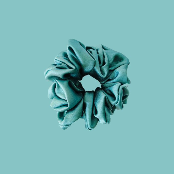 gumka jedwabna scrunchie frotka morska bryza.png