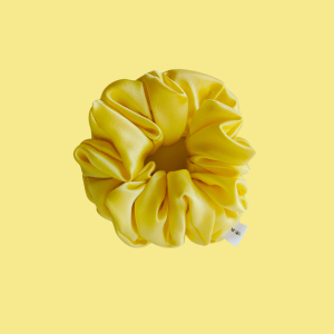 gumka jedwabna scrunchie frotka cytrynowa aura.png
